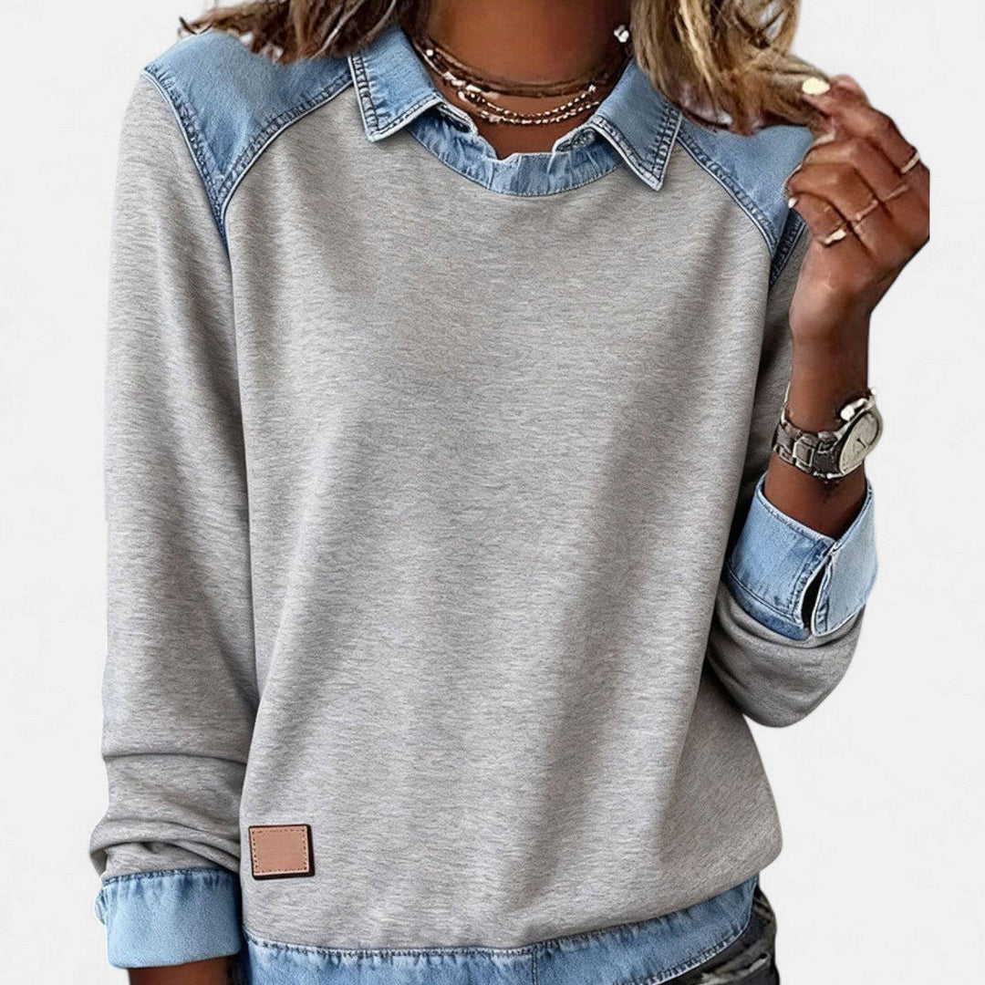Zailah™ sophisticated sweater from Emma & Rose Cape Town, featuring a stylish blouse or shirt design in soft fabric.