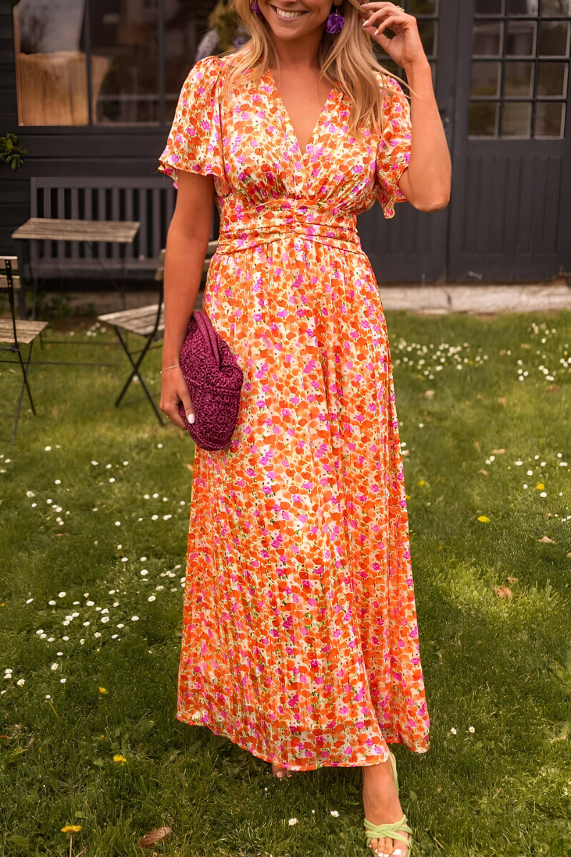 Ava™ | V-neck Maxi Dress
