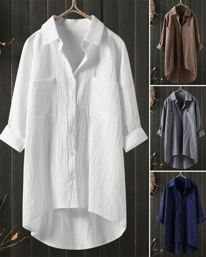 Olivia™ | Loose Comfy Solid Colour Blouse