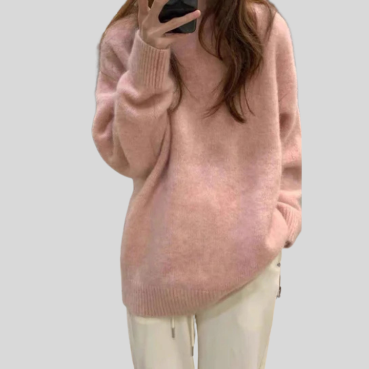 MIRIELLE Comfy Long Sleeve Round Neck Sweater - Elena Harper