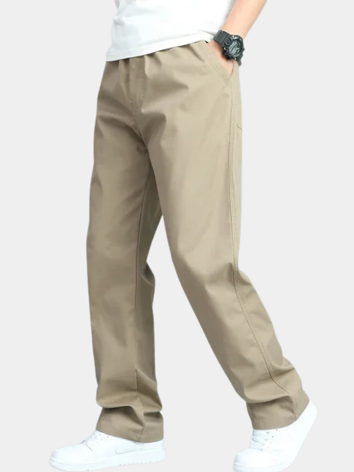 LAURENT MONACO | MEN'S WIDE COTTON PANTS