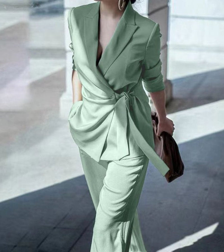 Asya Elegant, Casual Two-Piece Set, view 5 - Elena Harper