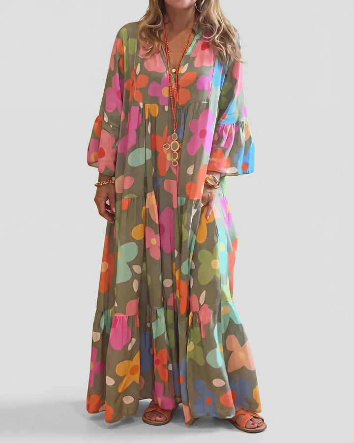 Zavi™ | Stylish Floral Maxi Dress