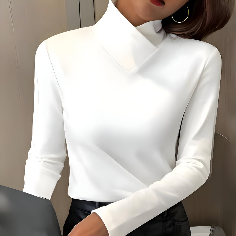 Mira™ | Elegant Minimal Long Sleeve Top