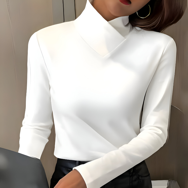Mira™ | Elegant Minimal Long Sleeve Top