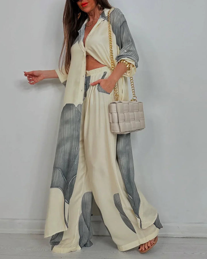 AMARA – ELEGANT FLOW DRAPE TWO-PIECE SET