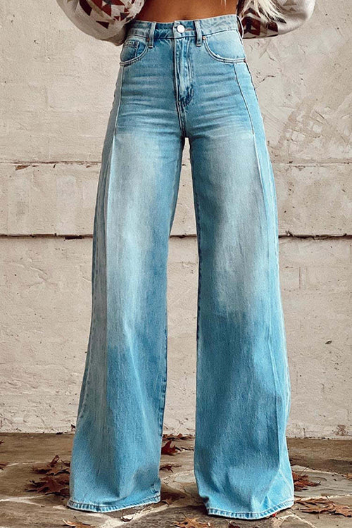Margovil Denim Pants Light Wash Casual Style - Elena Harper