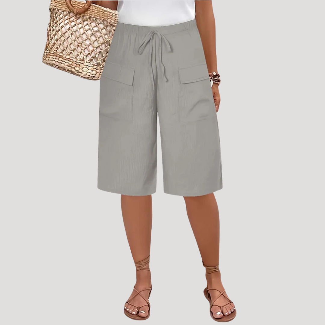 Irene | Women's Elasticated Waist Bermuda Shorts