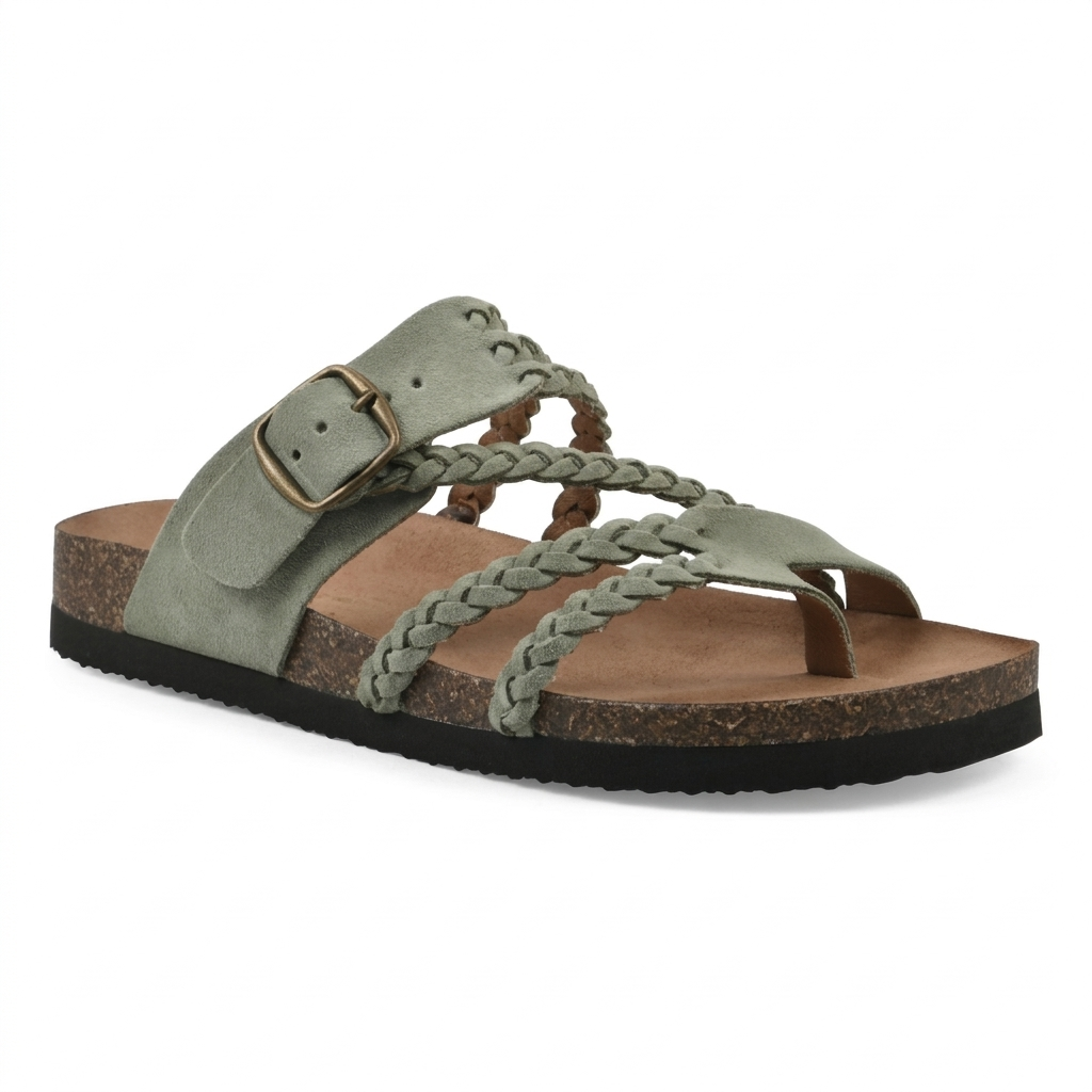 NAYARA™ | Woven Cork Sandals