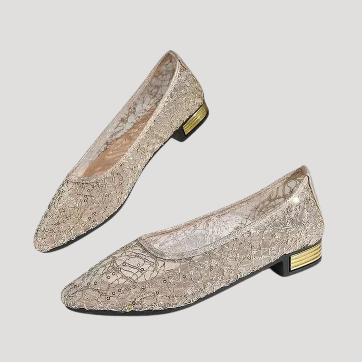 Elegant Sparkly Pointed Toe Women's Heels