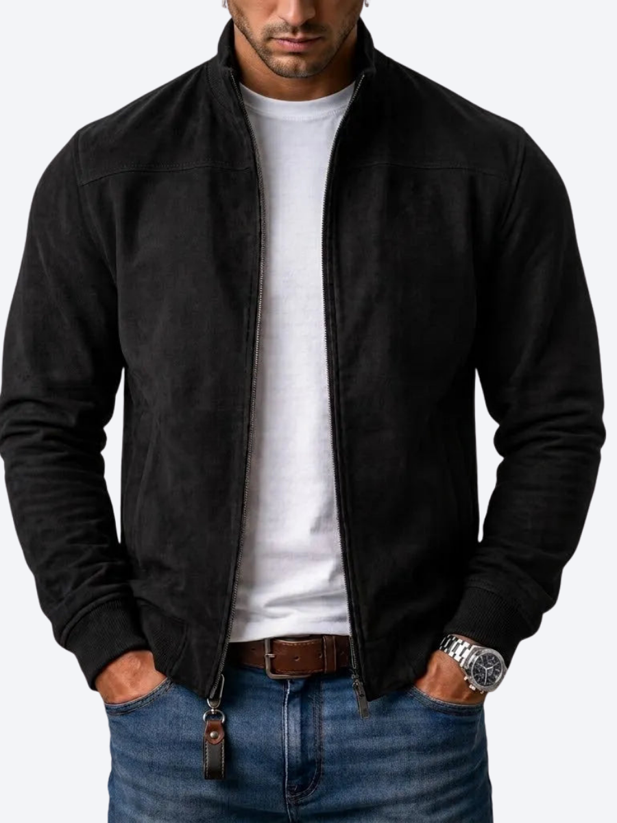 LAURENT MONACO | SUEDE BOMBER JACKET FOR MEN