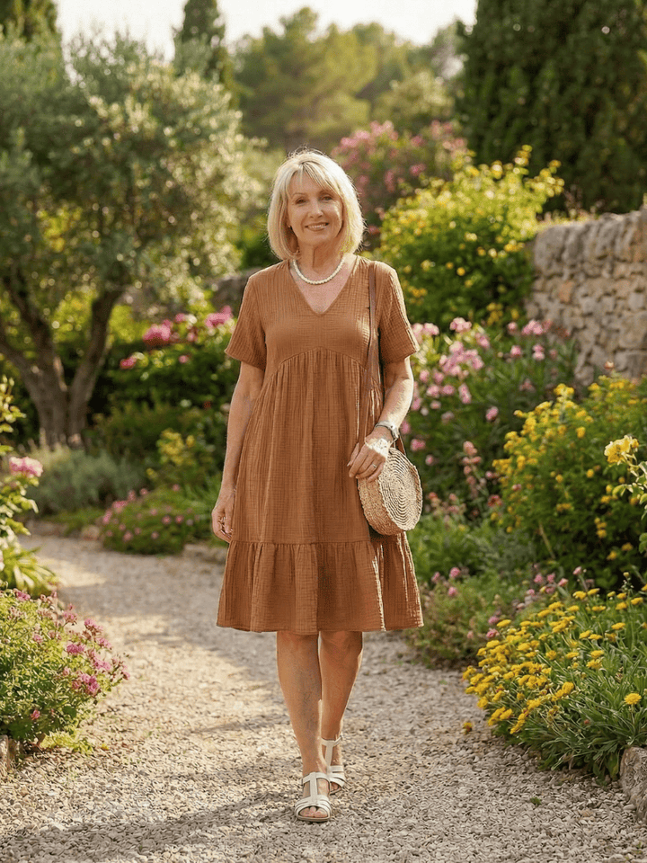 Delphinia™  |  Woven Ease Dress