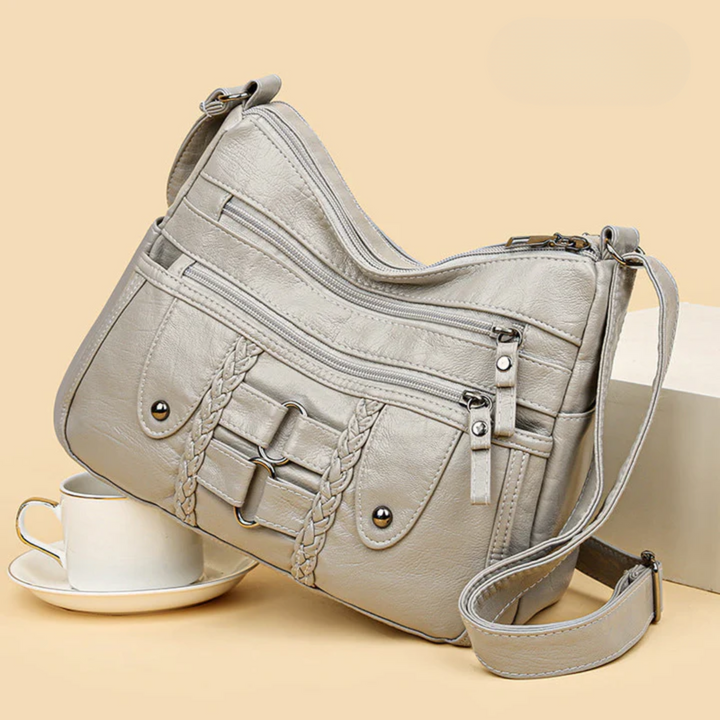 Gisela Elegant Vintage Bag Made of Soft PU Leather - Elena Harper