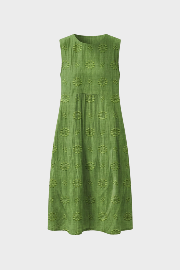 Women's Structured Midi Dress | Sleeveless