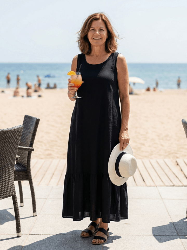 Ismerie™  |  Easy Drape Midi Dress