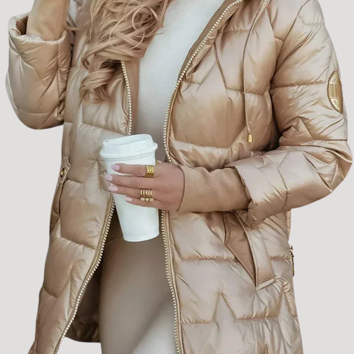 Women's Quilted Hooded Down Jacket