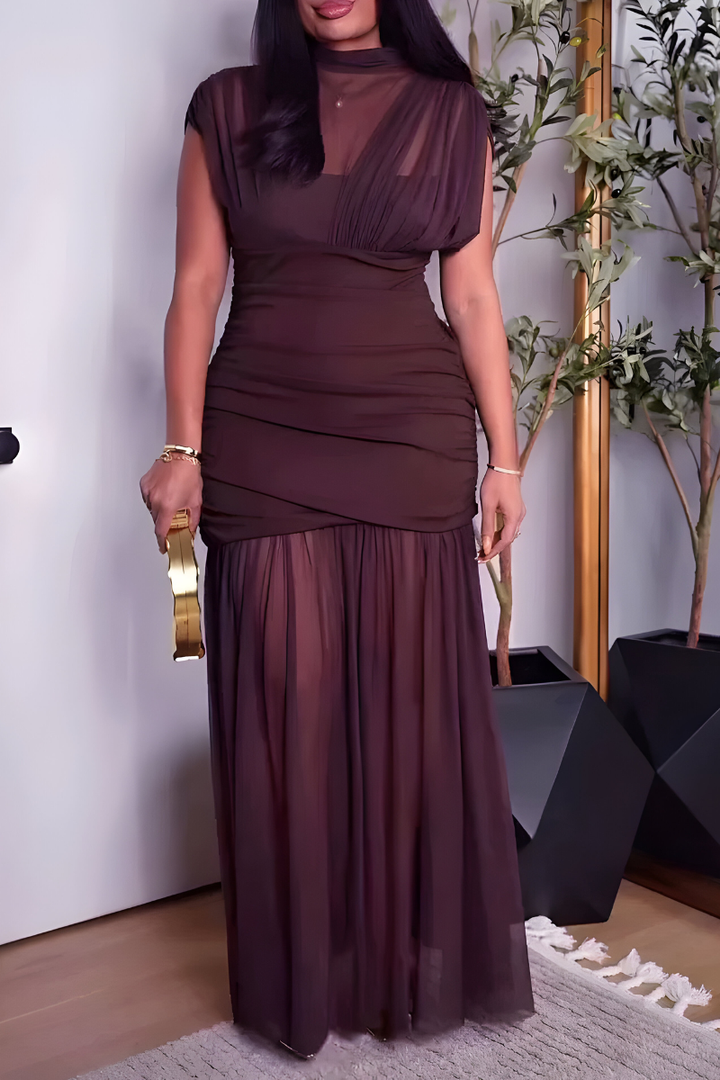 Amaya™ | Stylish Pleated Maxi Dress