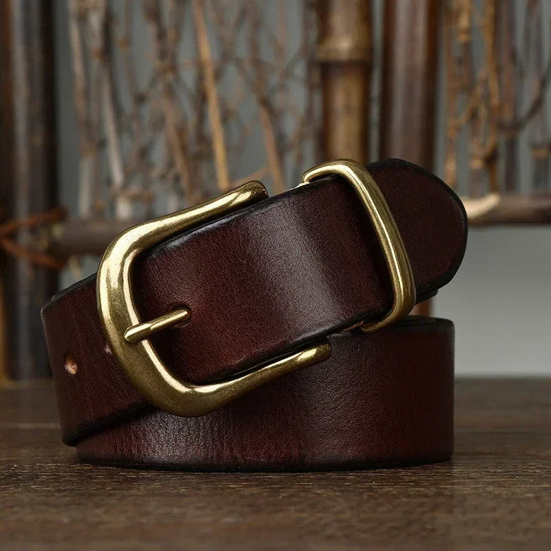 Ares Classic Handmade Leather Belt Durable Premium Style for Casual and Formal Wear - Elena Harper
