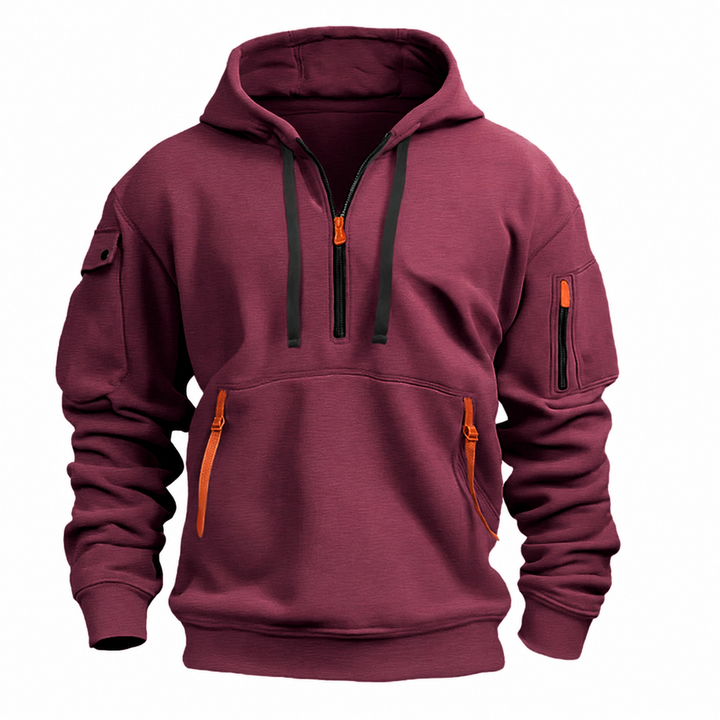 Men's Hoodie with Modern Cut and Flattering Silhouette with Hood