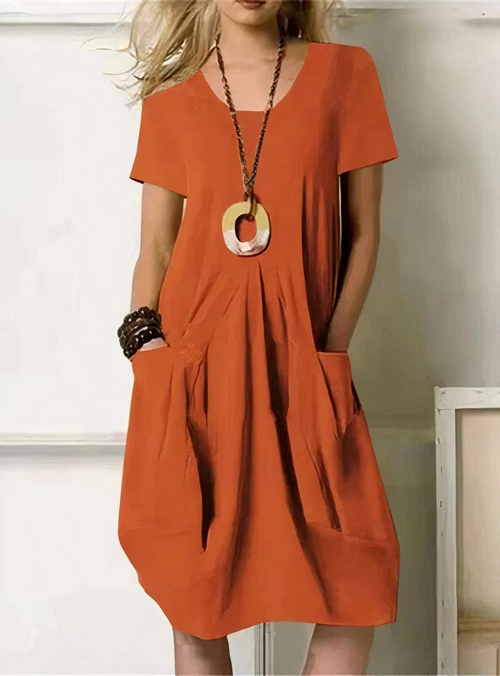 FLOWING MIDI DRESS FOR WOMEN