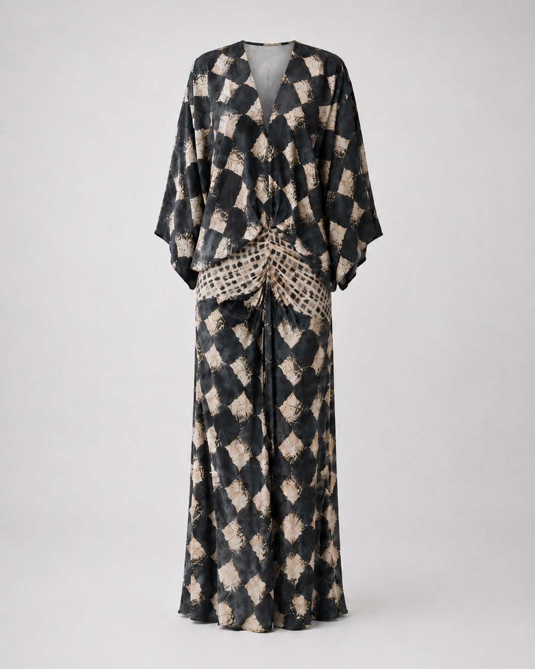 Jannie™ | Elegant Belly-Camouflaging Mosaic Dress