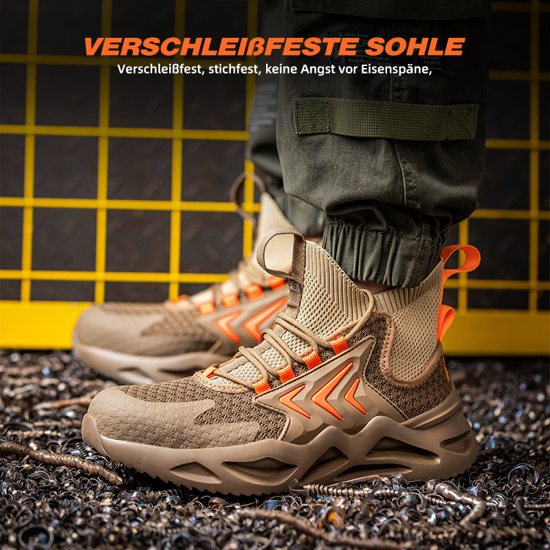 Breathable Flying Woven Anti-Smashing Safety Shoes EB