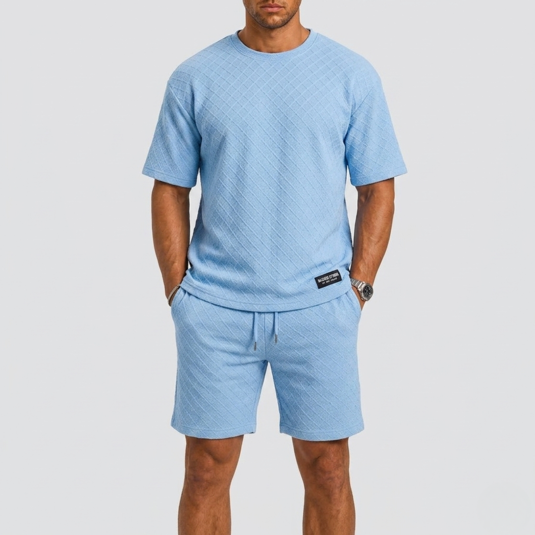 Harrington Oxford | Oversized T-Shirt And Shorts Set For Men