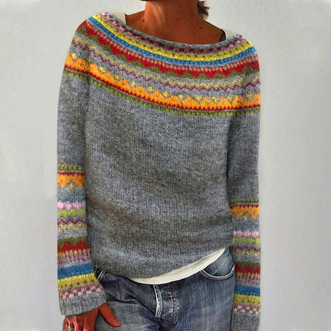 Allison Vintage Style Knit Sweater - Elena Harper