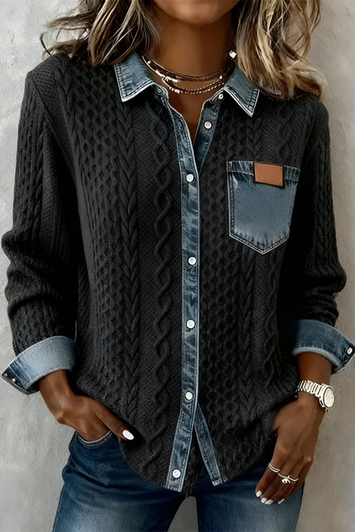 Selo™ | Comfortable Denim Blouse