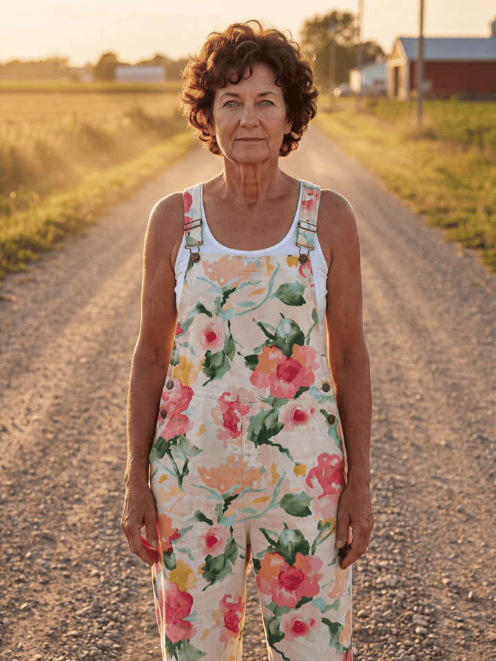 Jose™ soft floral jumpsuit by Emma & Rose Cape Town, featuring a comfortable fit and delicate floral pattern.