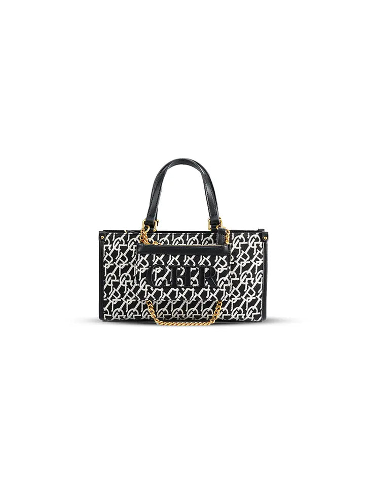 Jacquard Stitch Convertible Commuter Backpack Tote