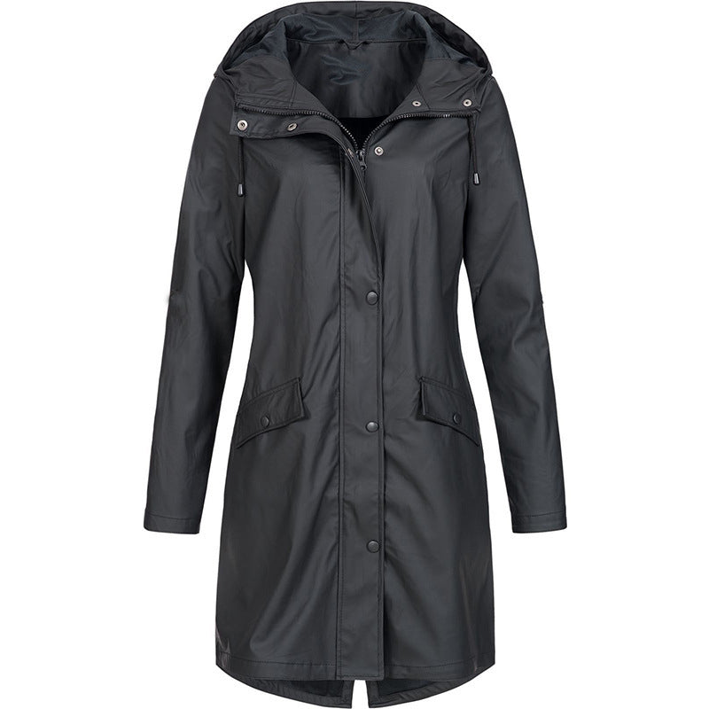 Women's Rain Jacket with Hood Aurora - Elena Harper