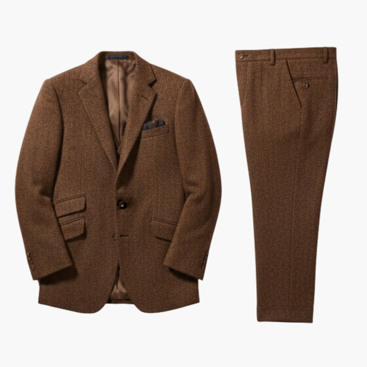 Men’s Formal Suit Set with Jacket and Vest