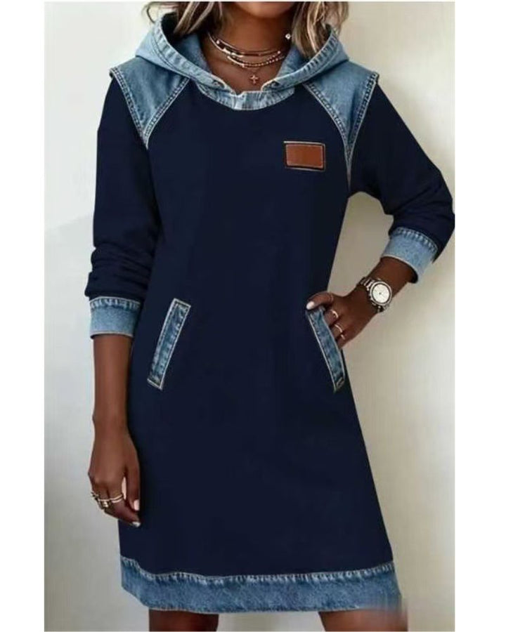 Women's Hooded Casual Dress for Effortless Style
