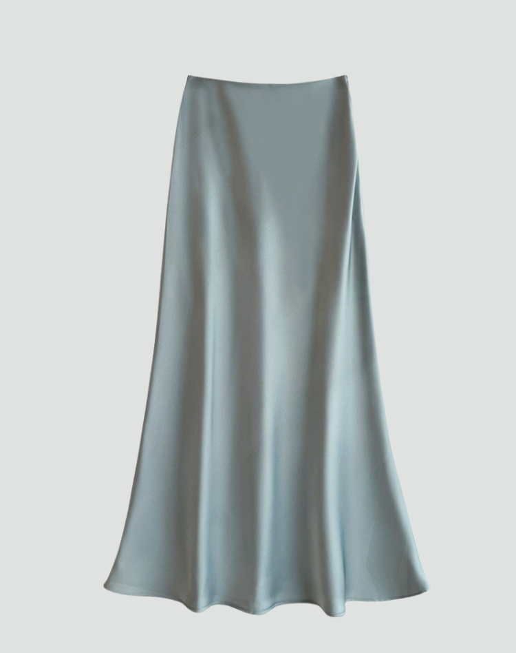 Ladies Satin Skirt with Elegant Shine for a Luxurious Maxi Look