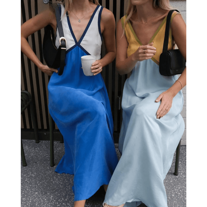 Renata V-Neck Dress, view 7 - Elena Harper