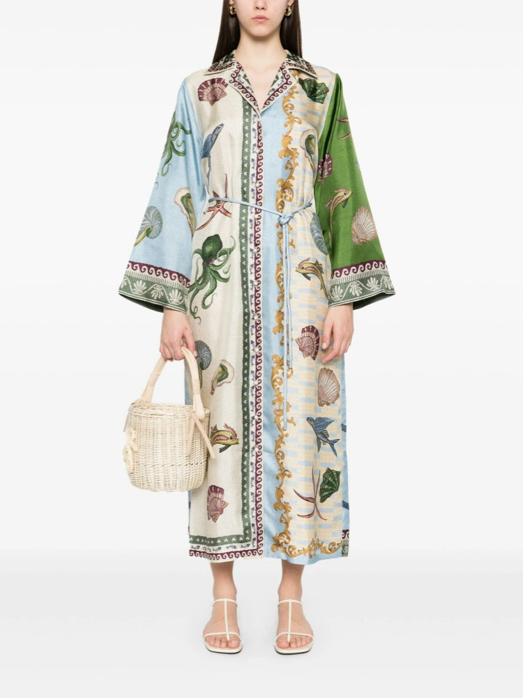 Relaxed Fit Linen Gown