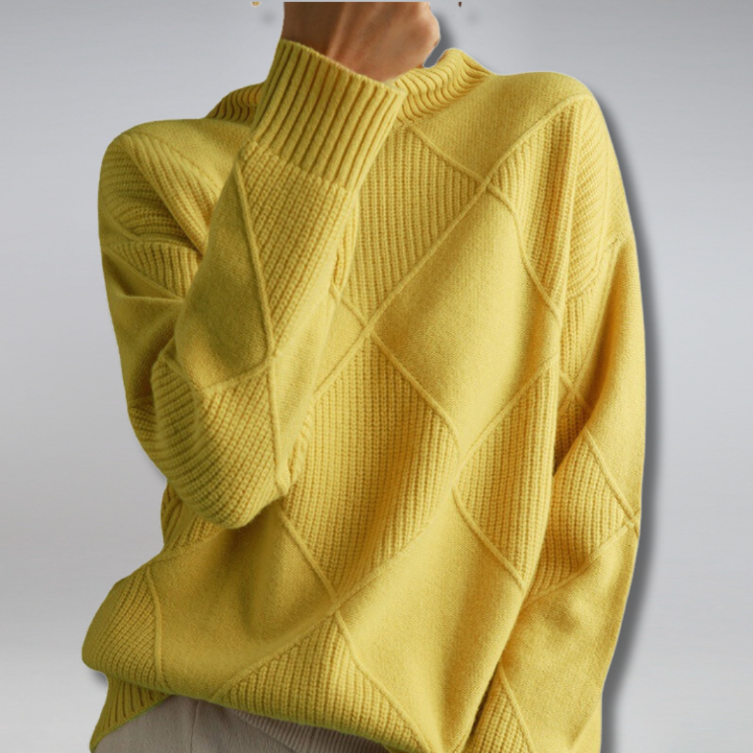 Stylish Women's Turtleneck Sweater Isabella, view 8 - Elena Harper