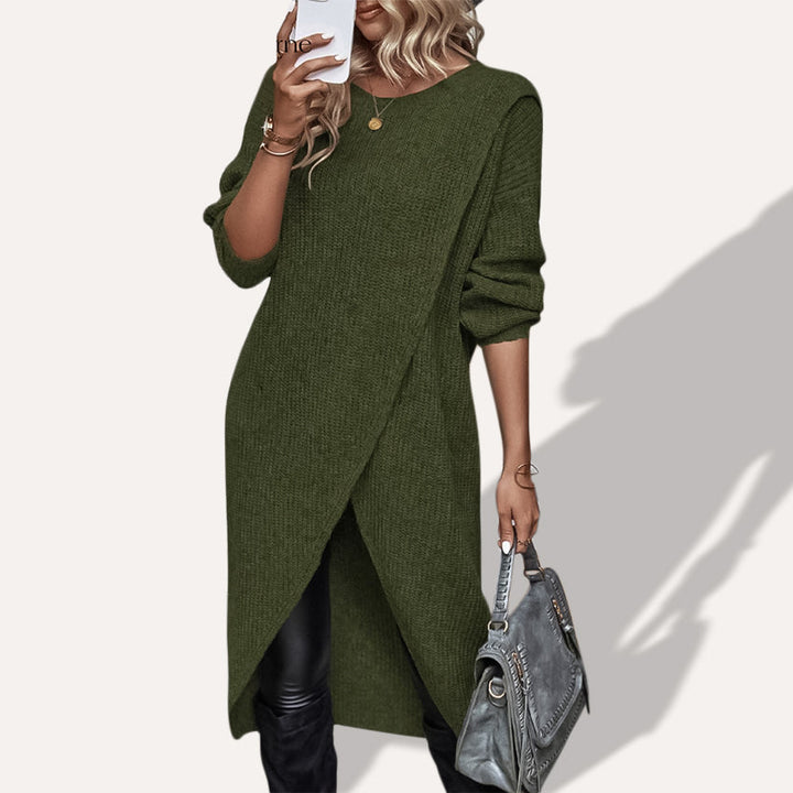 Grace Knit Dress to Hide the Belly - Elena Harper