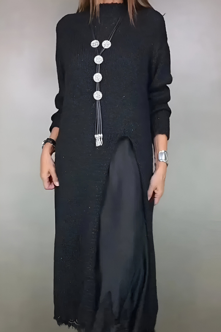 Elya Chic Layered Dress, view 2 - Elena Harper