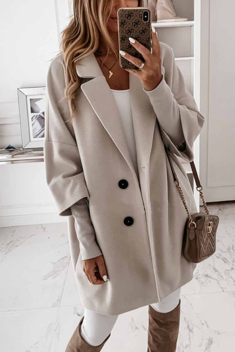 Marlese Elegant Coat with Buttons and Pockets - Elena Harper