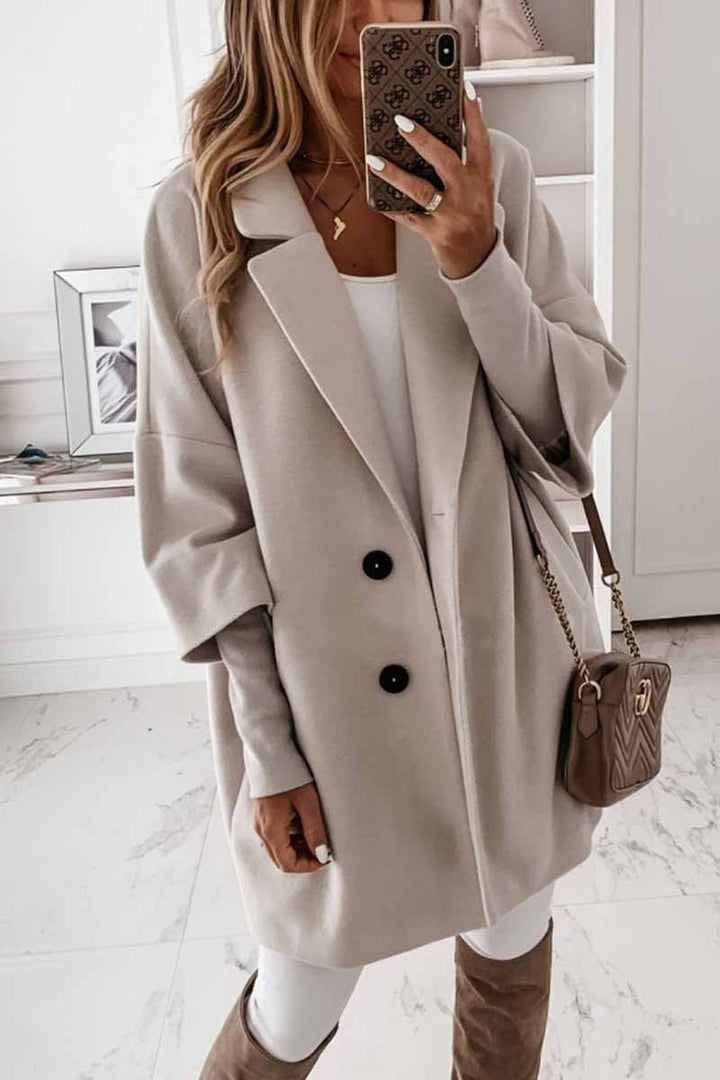 Marlese Elegant Coat with Buttons and Pockets - Elena Harper