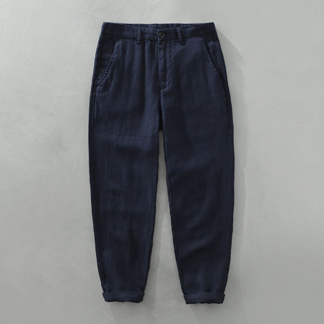 LAURENT MONACO | STRAIGHT LINEN PANTS