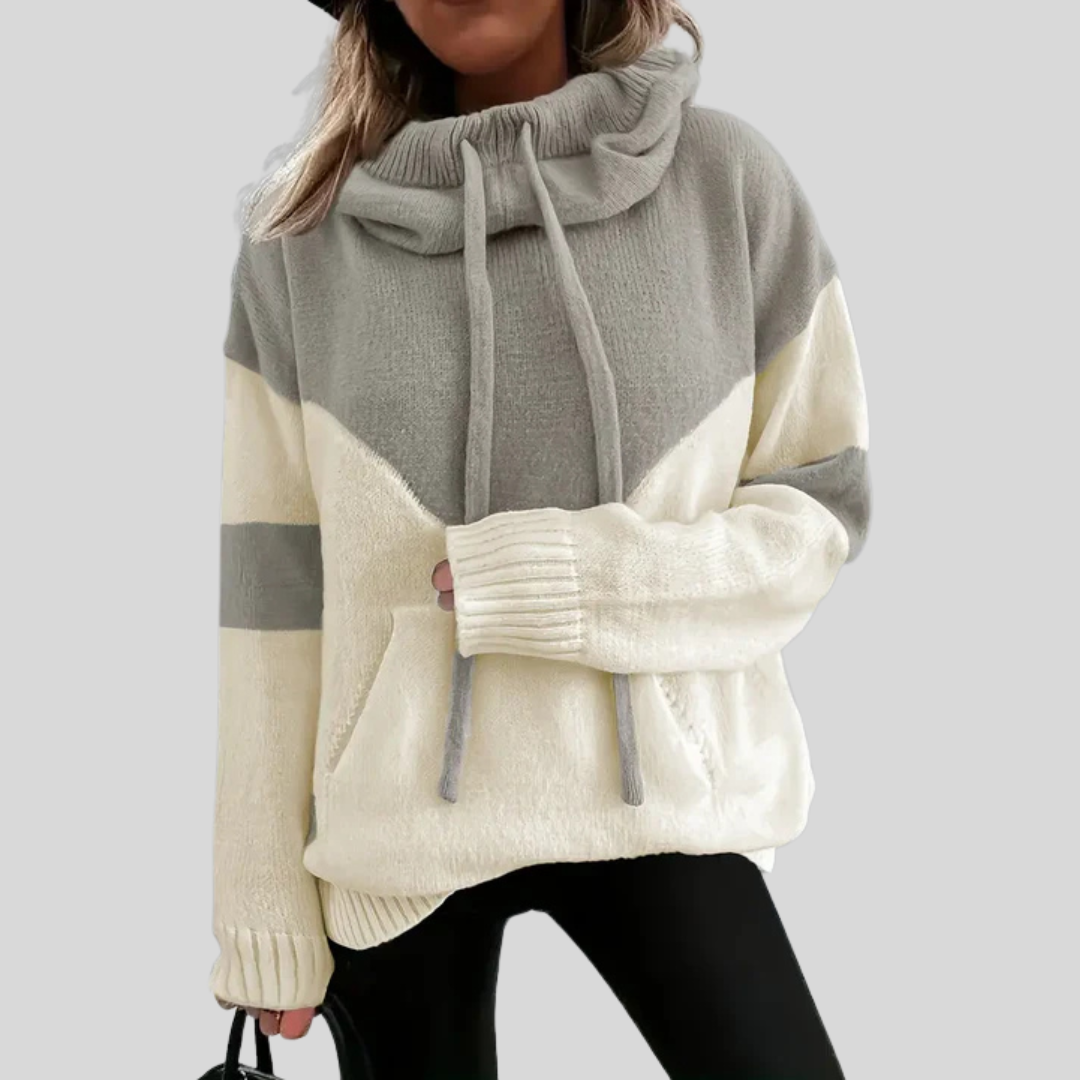 RÍONA Dual-Tone Cosy Hoodie - Elena Harper