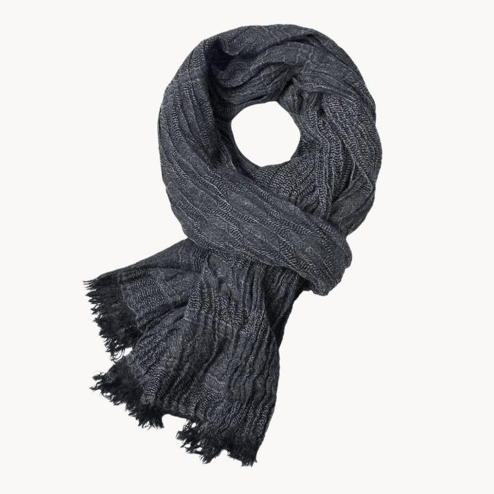 Yacine Cotton Linen Scarf - Elena Harper