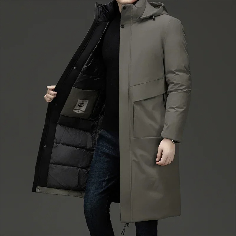 Alexander | Men's Long Winter Padded Coat with Hood
