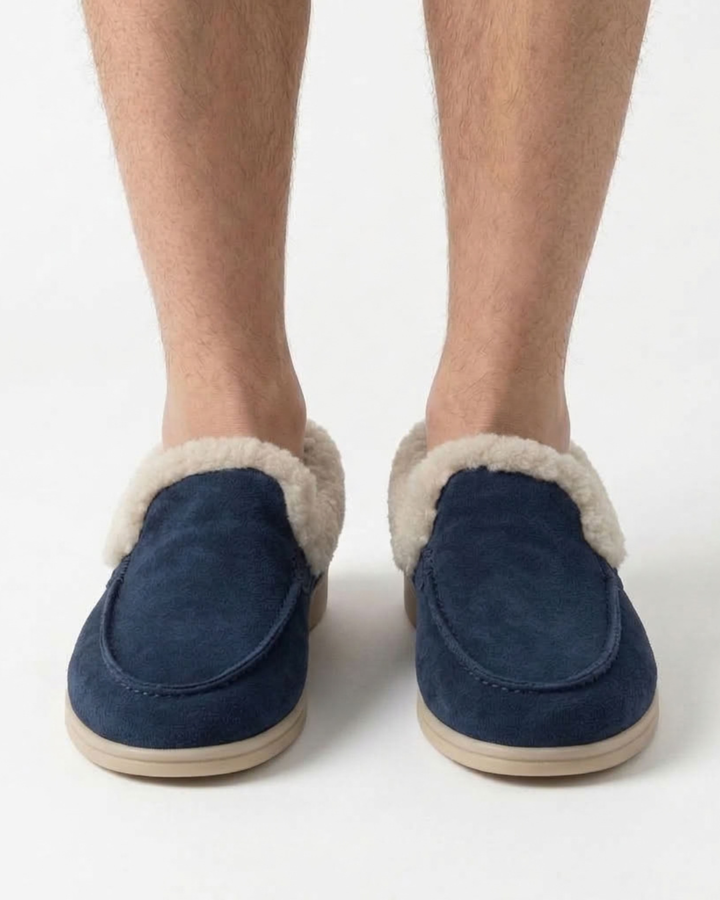 Fur-Lined Moccasins for Men