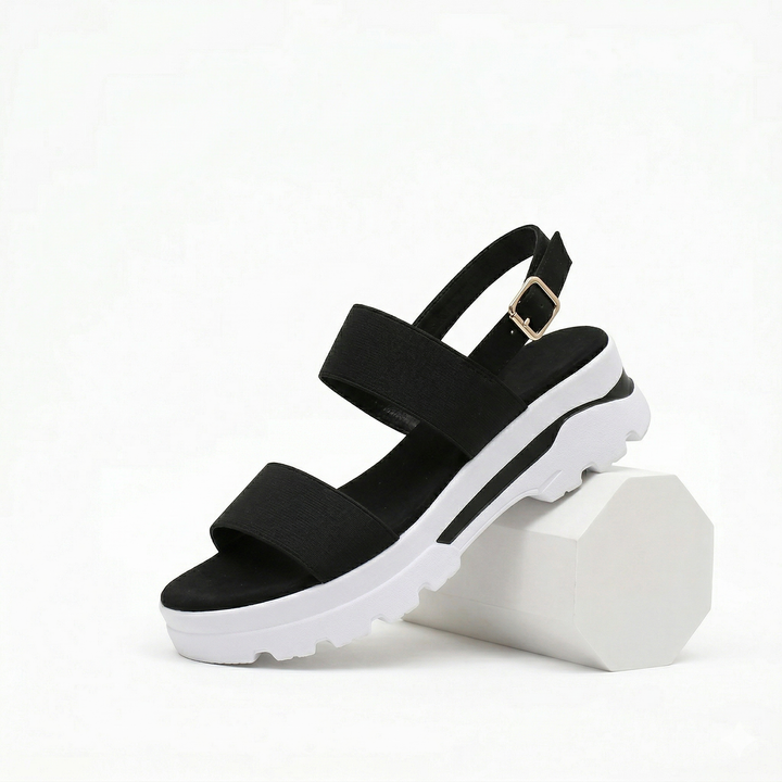 Women’s Slip On Platform Sandals Supportive Sole Daily Comfort