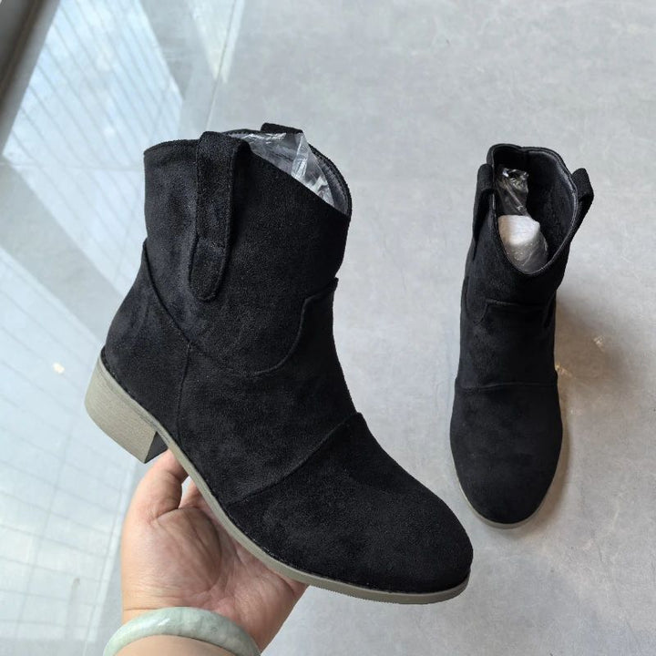 Carlotta Suede Ankle Boots, view 6 - Elena Harper