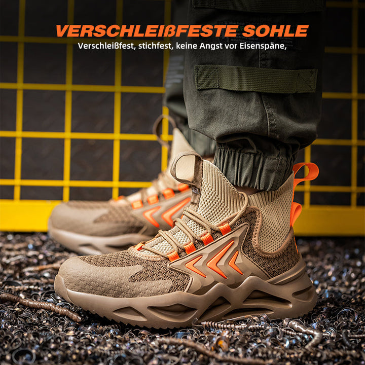 Breathable Flying Woven Anti-Smashing Safety Shoes EB